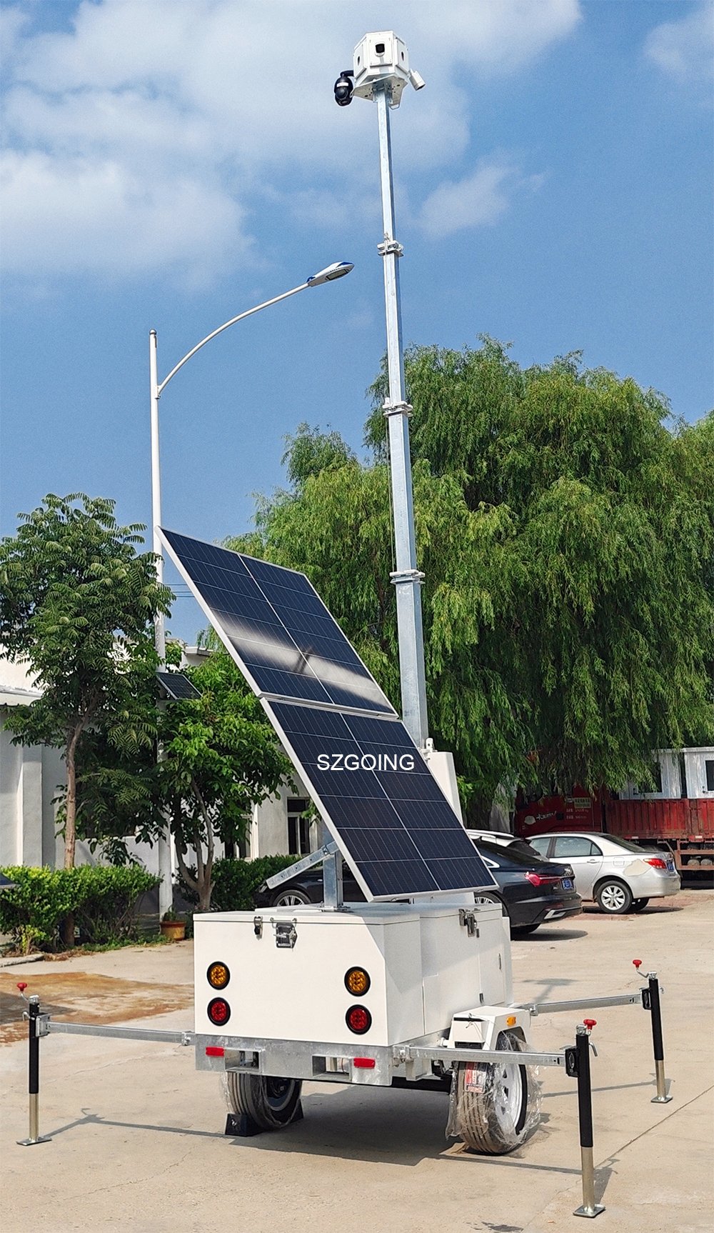 mobile surveillance trailer