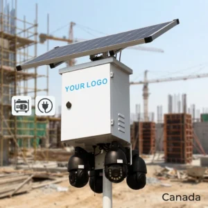 SZGOING BS200 AC hybrid solar construction site CCTV camera system with 8MP PTZ cameras