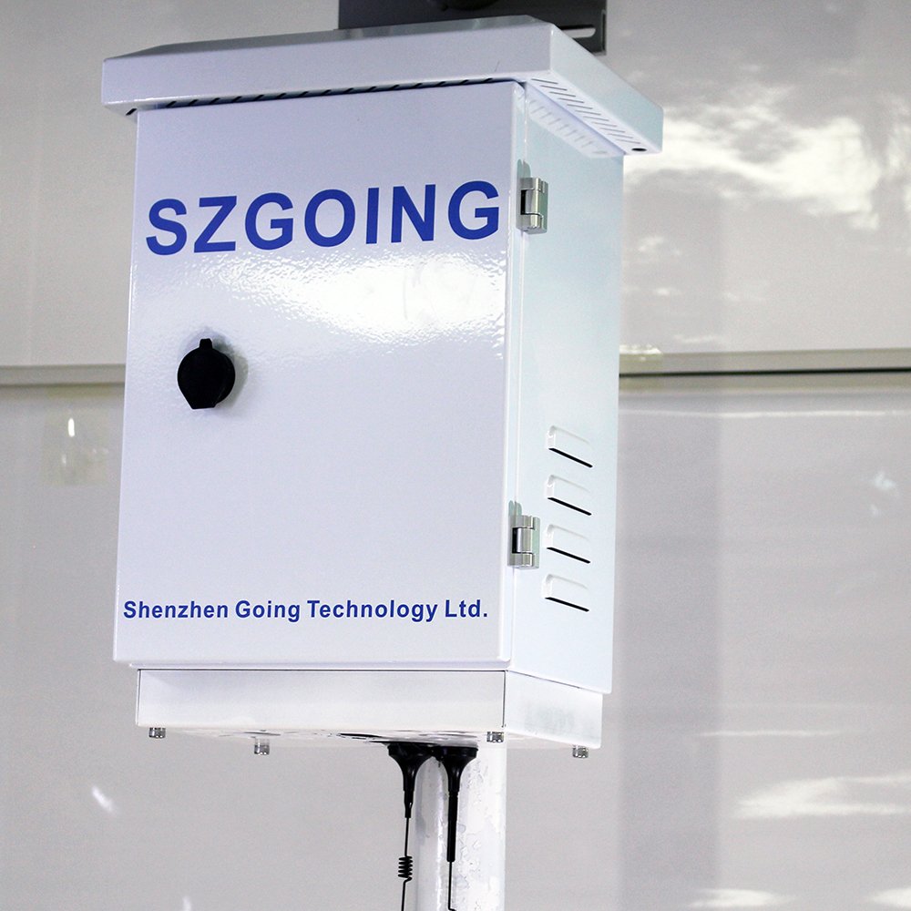 Weatherproof solar power box supporting 4G, WiFi and wired LAN equipment